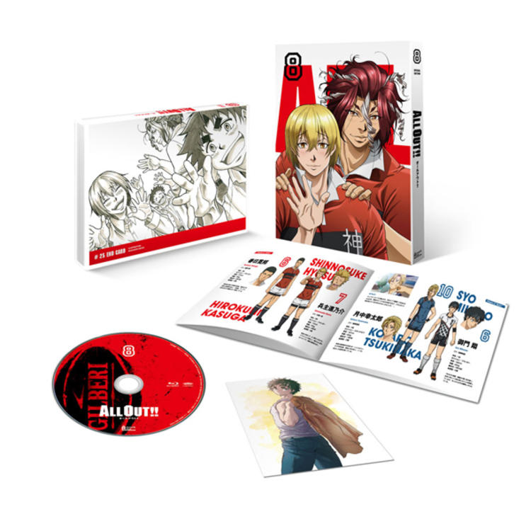 ALL OUT!!／DVD／第8巻（初回限定版） | TBS・MBSアニメ 公式オンラインストア「アニまるっ！」