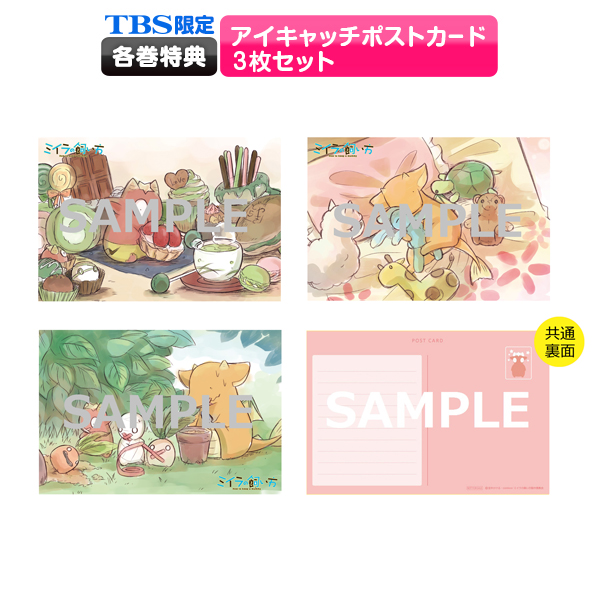 【アニまるっ！／TBSストア オリジナル各巻特典】アイキャッチポストカード 3枚セット 