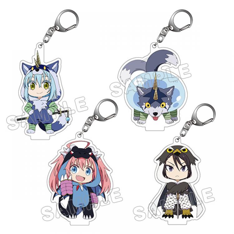 Tbs限定 あにまるっこアクリルキーホルダーセットａ リムル ランガ ミリム ヒナタ 転生したらスライムだった件 アニまるっ
