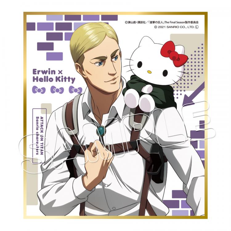 トレーディング色紙コレクション（BOX）／進撃の巨人×サンリオキャラクターズ | TBS・MBSアニメ 公式オンラインストア「アニまるっ！」