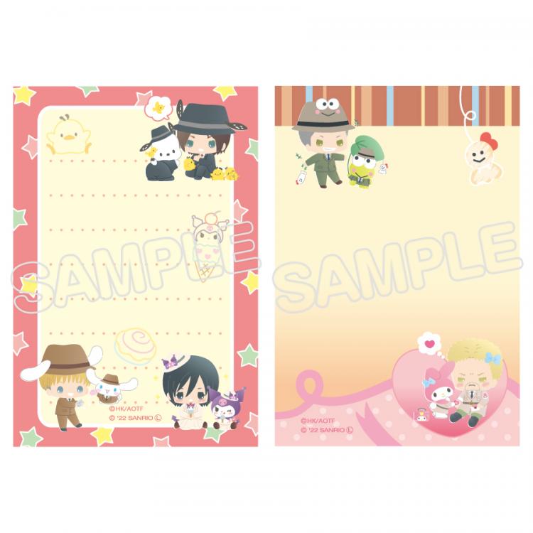 パタパタメモB(デフォルメキャラ)／進撃の巨人×サンリオ