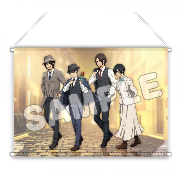 進撃の巨人　TBS限定　描き下ろしB2タペストリー　エレン&エルヴィン 描き下ろしB2タペストリー／エレン(待ち合わせ)／進撃の巨人