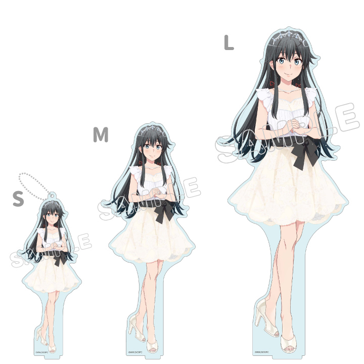 Lサイズの他、キーホルダーとしても楽しめるSサイズや、1周り小さいMサイズも別売りでご用意しています。