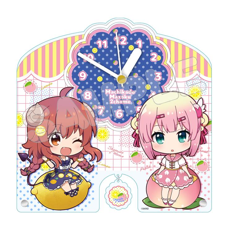 ラズベリーキューブ 2層式アクリル時計 まどそふと Gift ぷちちょこアクリル置時計／フルーツver／まちカドまぞく2丁目 | TBS