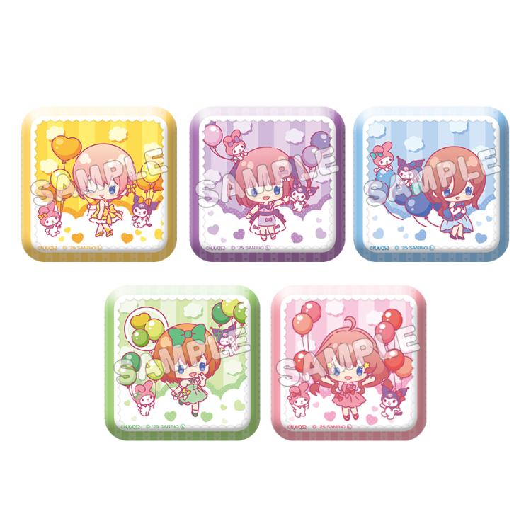 五等分の花嫁∽×サンリオキャラクター 缶バッジ 中野二乃 クロミ