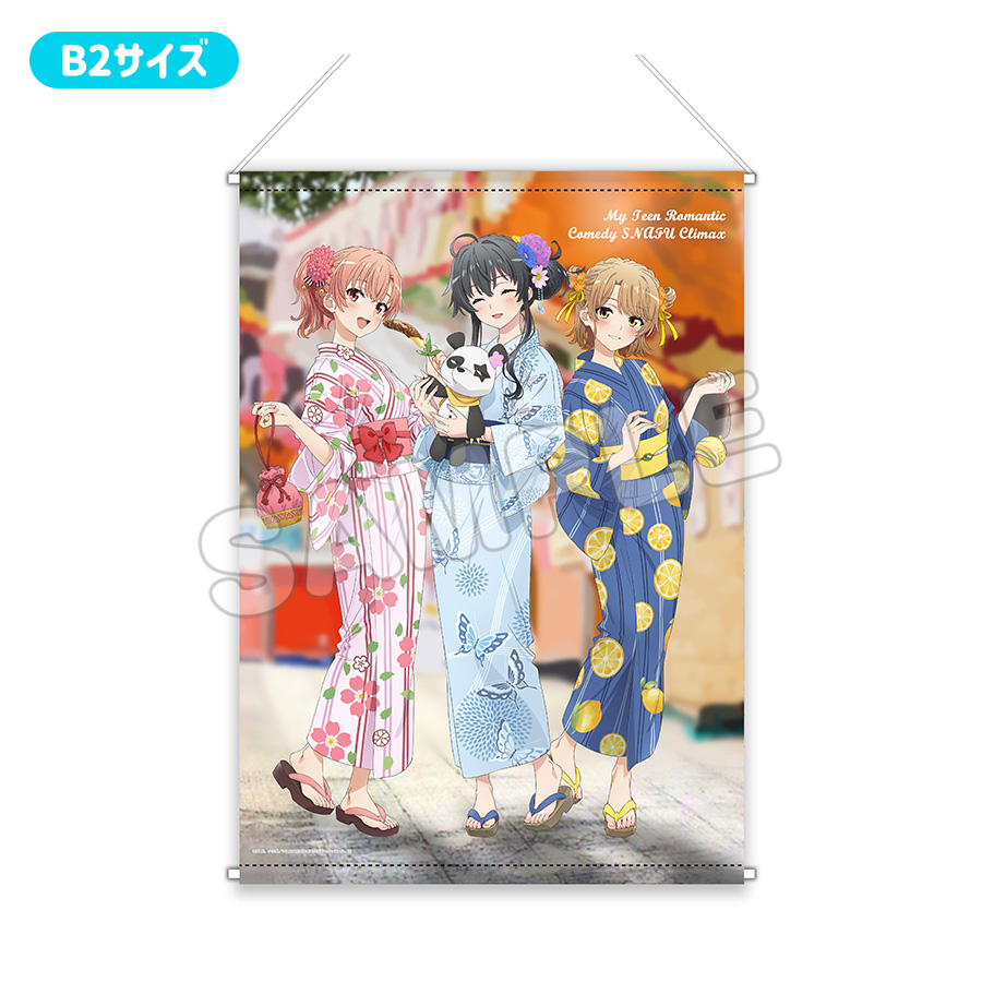 全身イラストをお楽しみになりたいお客様にはヒロイン３人が揃ったタペストリーがおすすめです！