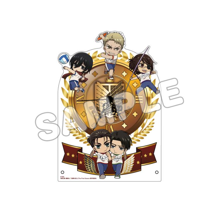 進撃の巨人 新宿マルイ ポップアップ アクリルクロック TVアニメ「進撃の巨人」The Final Season POP UP SHOPが新宿