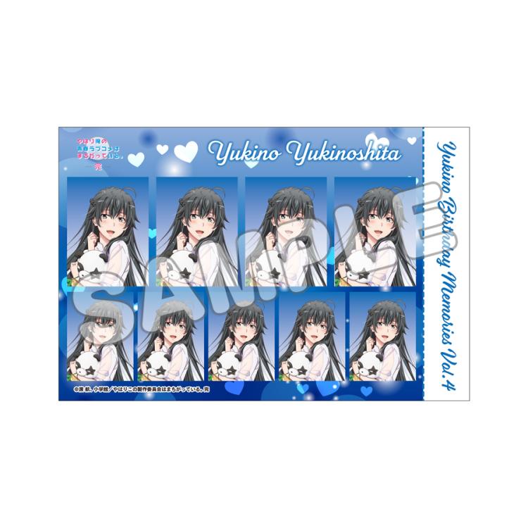 証明写真風ハーフカットステッカー／雪乃 Birthday Memories vol.4