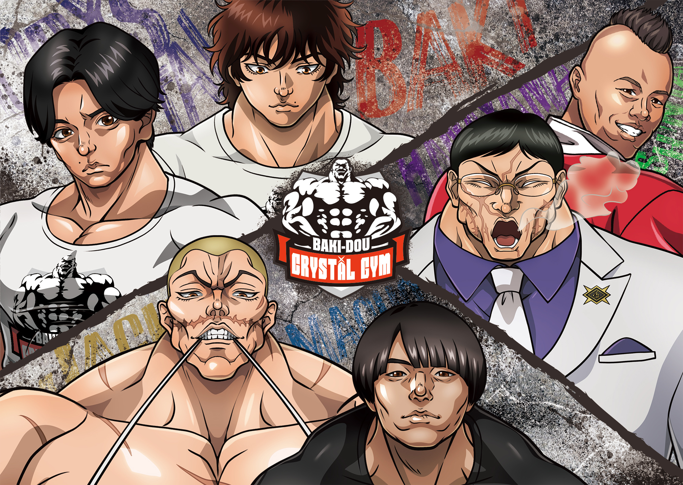 アニメ「刃牙道」×クリスタルジムのコラボPOPUP