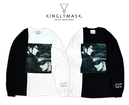 KINGLYMASKコラボ　切替ロングTシャツ（全2種）