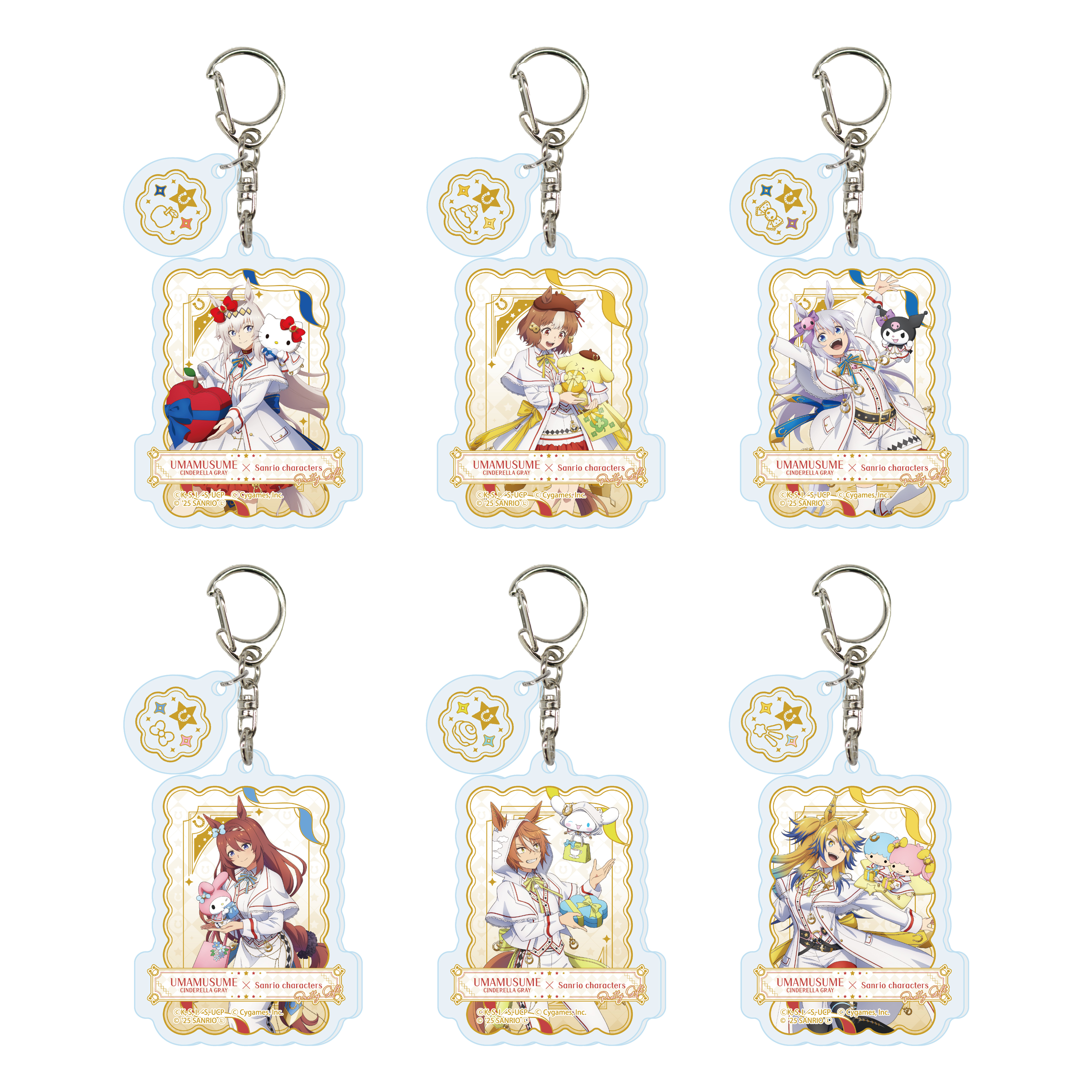 トレーディングパーツ付きアクリルキーホルダー